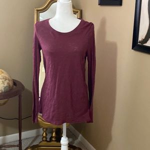 ATM Anthony Thomas Melillo small burgundy long sleeve Tee💃💃💃